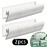 [2pcs Air Deflector] 2pcs Vertical Air Deflector Baffles with Hooks | Stylish White Plastic Design for Home & Office, Prevents Direct Blowing Air, Easy Installation, Modern Aesthetic, Sleek Finish