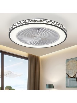 20-Inch Modern LED Ceiling Fan with Adjustable Light (3000K-6500K), Embedded Installation Design, Reversible Airflow for Enhanced Circulation – Ideal for Office, Study, Bedroom, and Indoor Spaces