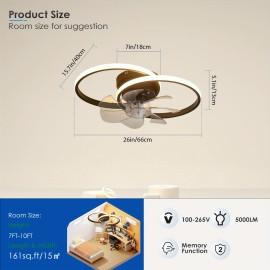 [Modern Ceiling Fan with Light] Modern Low Profile Ceiling Fan with Light | Remote Control, Dimmable LED, Wireless Induction Charging - Energy-Efficient Cooling Fan for Bedroom, Kitchen, Home Decor - Sleek White Design, Contemporary Lighting, Sturdy Construction