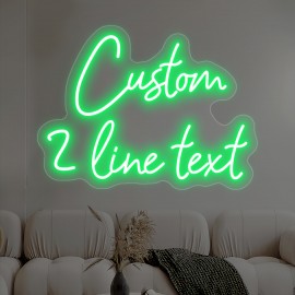 Custom Neon Sign - Personalized LED Light with USB Power, Dimmable Brightness, Neon-like Glow for Home, Bar, Cafe, Wedding, Birthday, Christmas, Halloween Decor - Easy Installation with Button Control - Perfect Gift for Businesses & Events