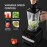 Automatic Self-Cleaning Juicer & Ice Crusher - 110V Black, Multi-Functional Food Processor with Non-Slip Base, Easy to Clean, No Residue, Perfect for Smoothies, Slushies, and Fresh Fruit Juice, Kitchen Appliance, Sleek Appliance, Durable Plastic