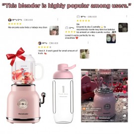 Homeleader Smoothie Blender Maker, Personal Blender For Shakes And Smoothies With 20.3 Oz Tritan BPA-Free Travel Cup And Lid, Green, Juicer Machine