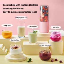 Portable Electric Juicer Blender Cup, Featuring a Wireless Rechargeable Mini Juice Blender with 6 Dual Blades, Easy to Clean, Suitable for Smoothies, Vegetables, And Fruits, Ideal for a Green And Healthy Kitchen Juicer, Bottle Blender Portable, Portable Smoothie Maker, Juicing Bottle, Juicer Machine, Blender For Kitchen, Portable/mini/mixer Blender, Smoothie Blender, Electric Mixer