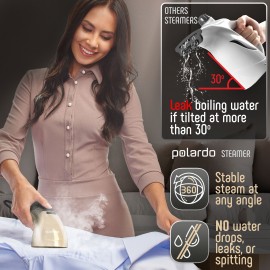 Travel Size Compact Travel Garment Steamer for Clothes to Go and Home Safe for Any Fabrics - Portable Handheld Steamer Powerful Steam Generator Iron for Clothes Best for Travel, 110V