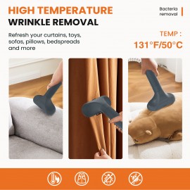 1500W Powerful Garment Steamer for Clothes Standing, Clothes Steamer Standing with Wheels, 1.7L Water Tank for 55 Min Continuous Steaming, Professional Wrinkle Remover Heats in 45 Seconds