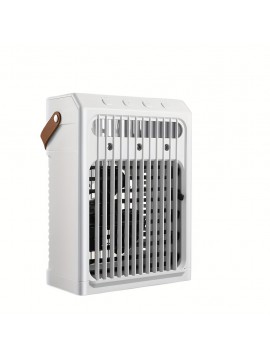 1pc Portable water-cooled Air Conditioners Fan, fast cooling, three wind adjustable, built-in 7-color ambient light, atomized humidification, compact and convenient, suitable for home, office, outdoor, travel.