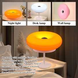 LED Table Lamp with USB Charging, 3 Color Temperature (Warm/Neutral/Cool), Touch Control, Rechargeable Battery, Modern Design, for Living Room, Bedroom, Office, Party - Ideal Gift, Bedroom Lighting, Contemporary Lighting, Ambient Lighting