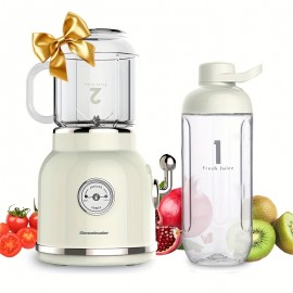 Homeleader Smoothie Blender Maker, Personal Blender For Shakes And Smoothies With 20.3 Oz Tritan BPA-Free Travel Cup And Lid, Green, Juicer Machine