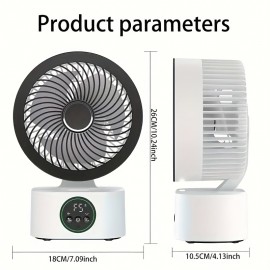 USB plug-in desktop fan, with 5-speed adjustment and mute fan capable of shaking head, can set the blowing time with detachable net cover, and portable fans for home, office, dormitory and travel can be hung on the desktop and hung on the wall., Portable Fan, Portable Fan, Office Fan, Home Fan, Modern Fan, Sleek Fan, Quiet Fan, Mute Operation, Timer Function, Headshaking Fan, Travelers, Home Users