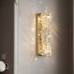 Luxury-modern gold/silver crystal wall lamp with LED three-color changing light. Suitable for bedrooms, bedside tables, corridors, etc. It is suitable for various indoor home lighting and decoration in different places. No wall switch is included.