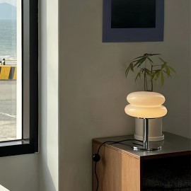 1pc Bread Table Lamp- Dimmable USB Powered Ambient Light for Living Room, Bedroom, And Home Office- Perfect for Bedside, Nightstand, And Desk Decor