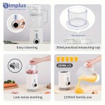 [Simplus Food Processor] Simplus Food Processor, Juicer, Dry Grinder, Ice Crusher, Includes 3 Cups, Stainless Steel Blades, for Meat Grinding, Vegetable and Fruit Juicing, Smoothies, Bean Grinding, Designed for Home Use, Food Preparation, Juicing Machine, Versatile Appliance, Compact Design, Durable Construction, Highspeed Motor, Multicup Blender, Grinding Machine, Smoothie Lovers, Cooking Hobbyists