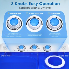 Portable Laundry Washer And Dryer Combo, Twin Tub Washing Machine with 18lbs Wash & 10lbs Spin Capacity, Compact Mini Washer with Built-in Drain Pump for Small Spaces, Apartments, Dorm Rooms, RV Travel, And Outdoor Use, Portable Washing Machine, Washing Machine And Dryer Combo, Washer And Dryer Set, Portable Washer And Dryer, Laundry Washer, Rv Laundry Solution, Dorm Room Essentials, Spacesaving Appliance, Twin Tub Design, Reliable Washing Machine, Sturdy Build, Spin Dryer Combo