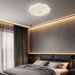 [Modern LED Ceiling Light] Modern Minimalist LED White Cloud Petal Round Ceiling Light | For Office, Bedroom, Living Room, Dining Room, Hallway, Cloakroom - Ceiling Light Shade, Chandelier, Lamp